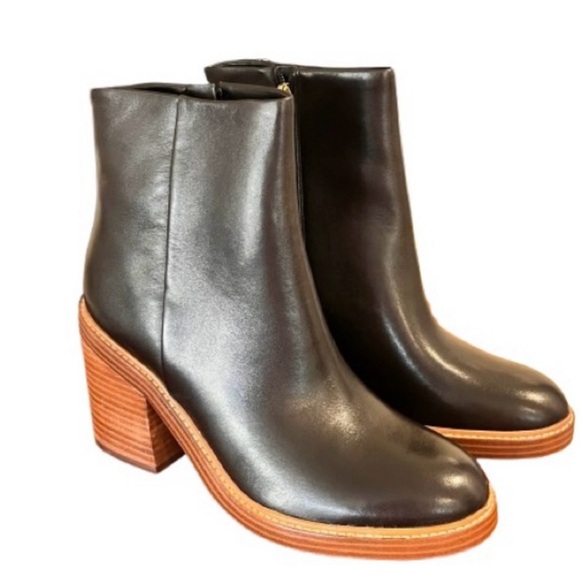 Marc Fisher Shoes - NWT- Marc Fisher Black Leather Bootie. Size: 7.5